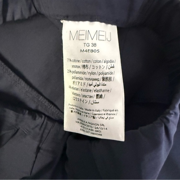 MEIMEIJ Navy Lightweight Pants Women’s Size 38 US XS / Small - Picture 3 of 8